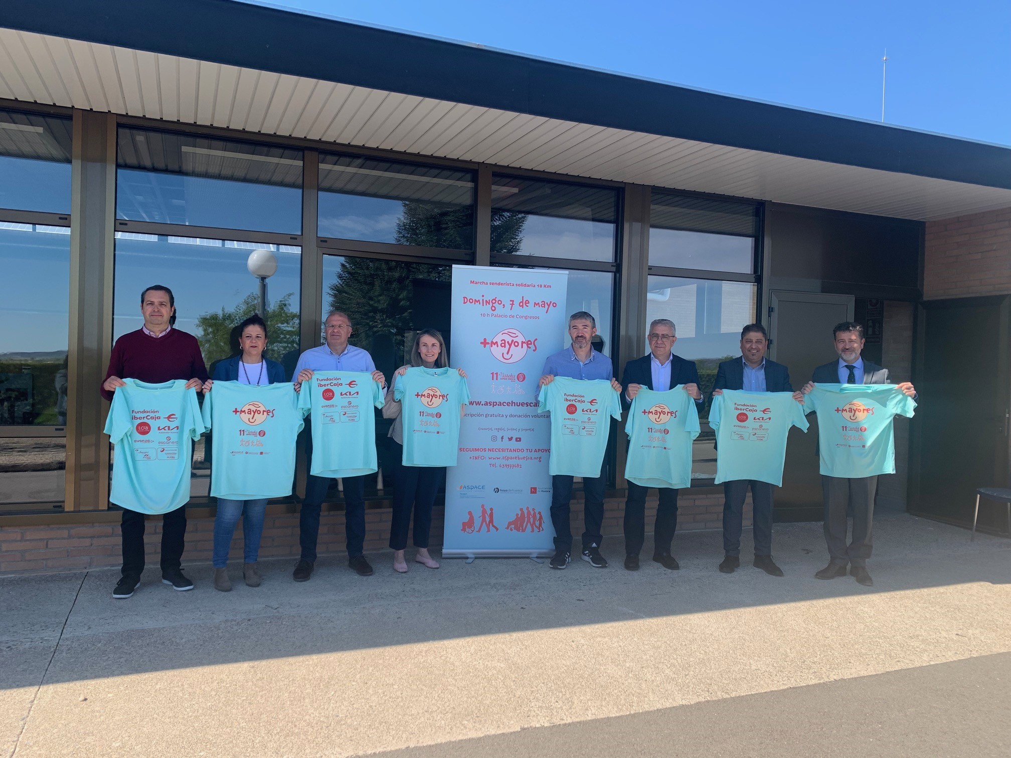 Patrocinadores camiseta 11 Marcha Aspace Huesca 2023